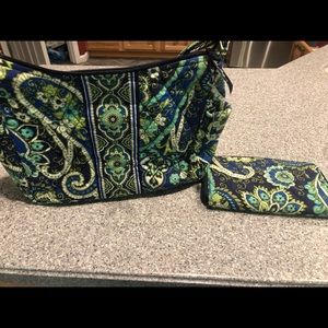 Vera Bradley On the Go bag and large wallet